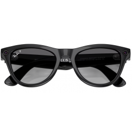 Умные очки Ray-Ban Meta* Skyler Gen 2 Shiny Black, Поляризационные линзы Polar Gradient Graphite (RW4014)